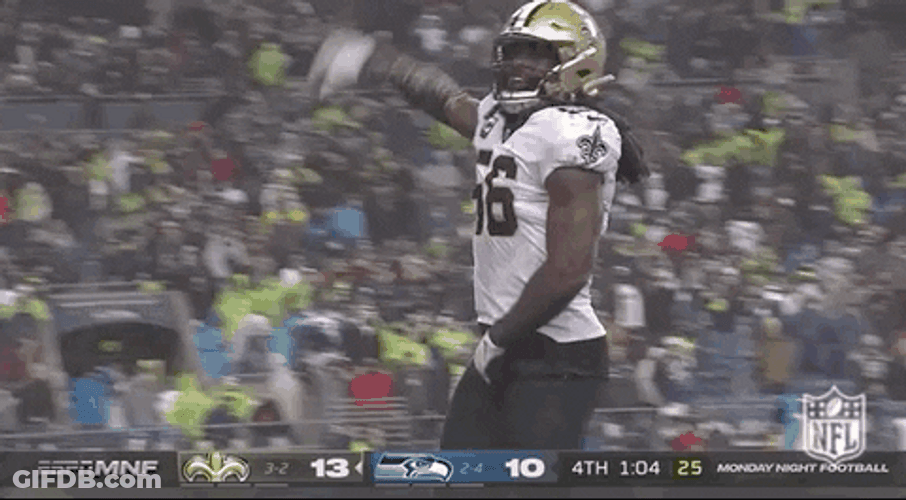 New Orleans Saints Demario Davis Fire His Enthusiasm GIF