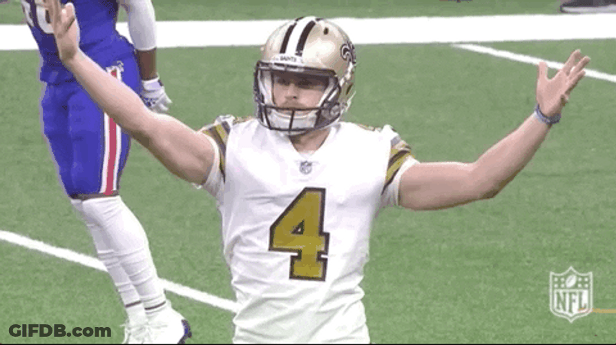 New Orleans Saints Derek Carr Disputing Referee's Call GIF