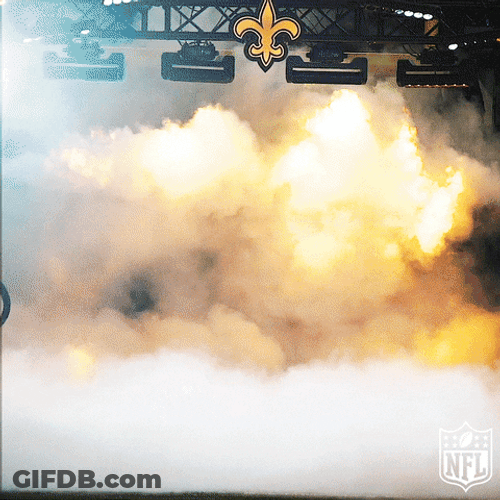 New Orleans Saints Drew Brees Runs For His Grand Entrance GIF