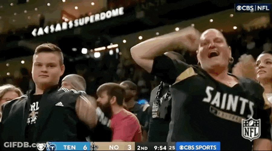 New Orleans Saints Games Got Spiced With Supporters GIF