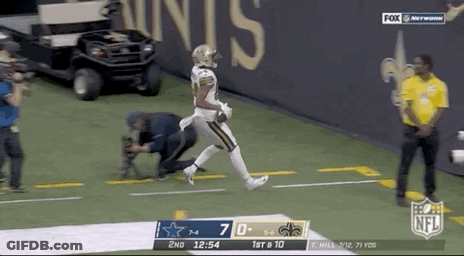 New Orleans Saints Mason Tipton Do Guitar Strumming Gesture GIF