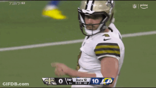 New Orleans Saints Player On Field GIF