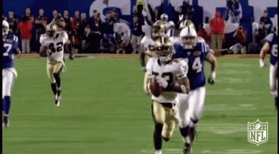 New Orleans Saints Run For The Goal GIF