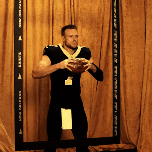 New Orleans Saints Taysom Hill Closeup Shot GIF
