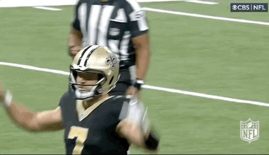 New Orleans Saints Taysom Hill Happily Scored Touchdown GIF