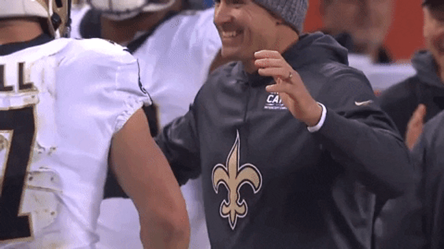 New Orleans Saints Taysom Hill Hugging Man GIF