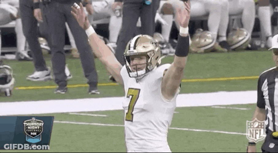New Orleans Saints Taysom Hill Rejoicing GIF
