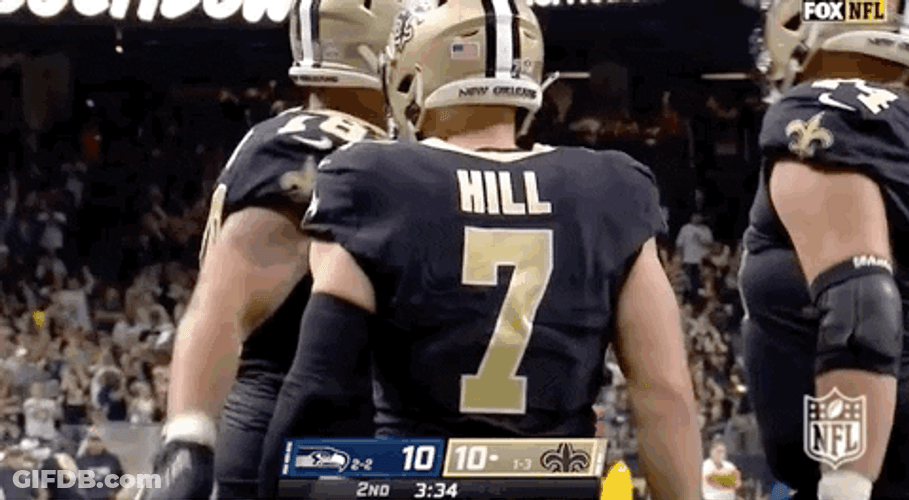 New Orleans Saints Taysom Hill Touchdown GIF