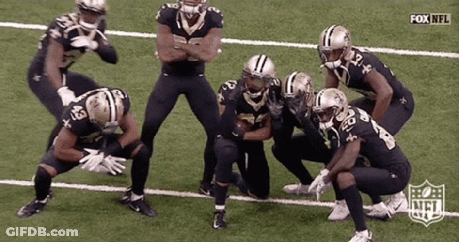New Orleans Saints Team Pose GIF