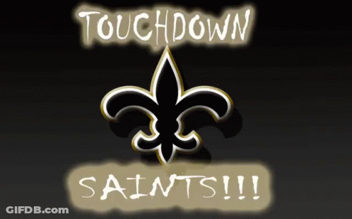New Orleans Saints Touchdown Saints Logo GIF
