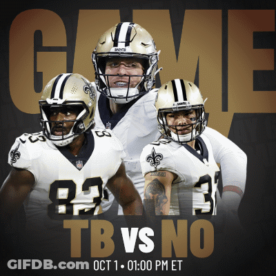 New Orleans Saints Vs Chicago Bears Poster GIF