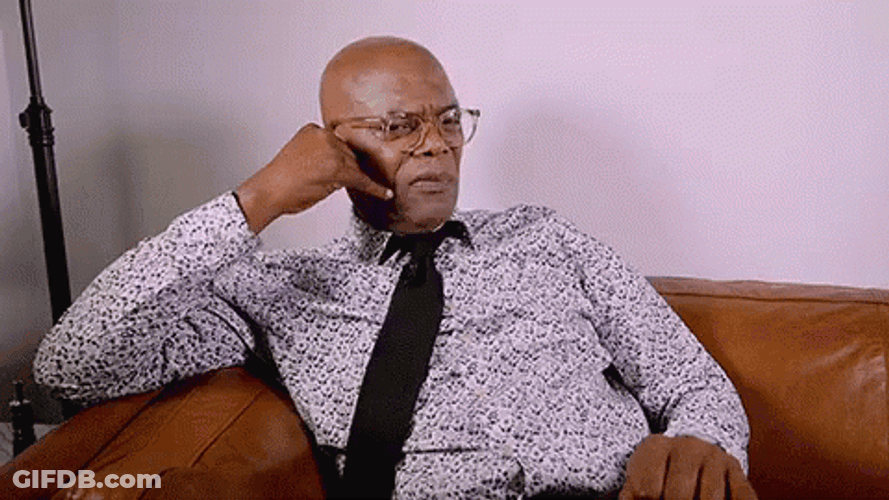New Phone Who Dis Confused Samuel L Jackson GIF