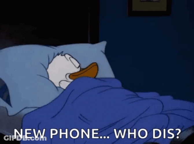 New Phone Who Dis Donald Duck Angry GIF