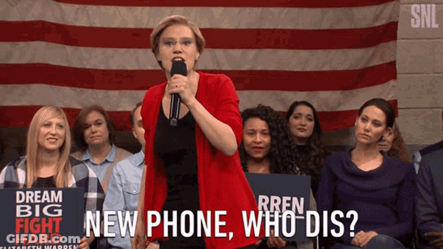 New Phone Who Dis Kate Mckinnon Protest GIF