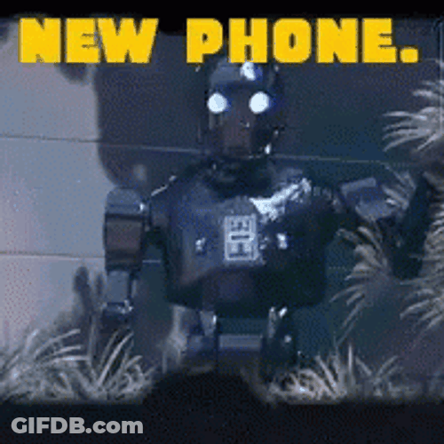 New Phone Who Dis Robot Dialing Phone GIF