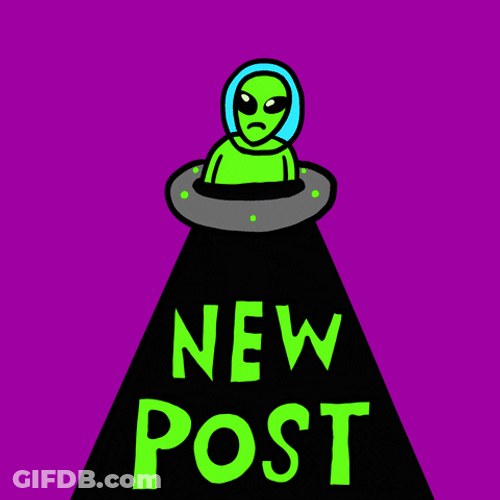New Post Alien Flying Saucer GIF