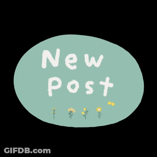 New Post Dancing Letters White And Blue GIF