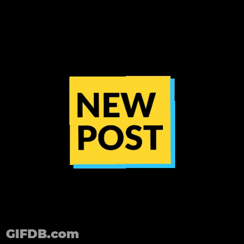 New Post Scaling Effect, Blue Yellow And Black GIF