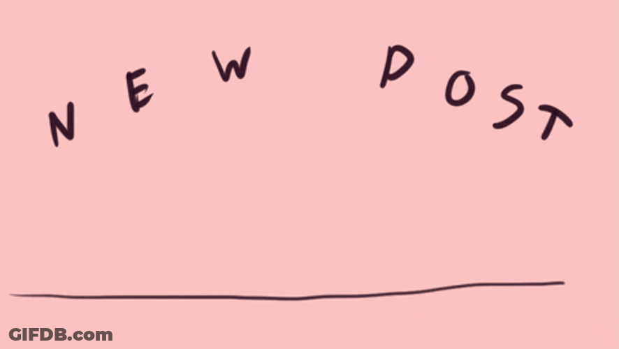 New Post White And Pink, Peeking Marshmallow GIF