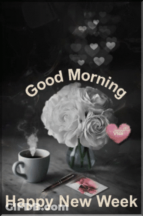 New Week Comes With A Cup Of Coffee GIF