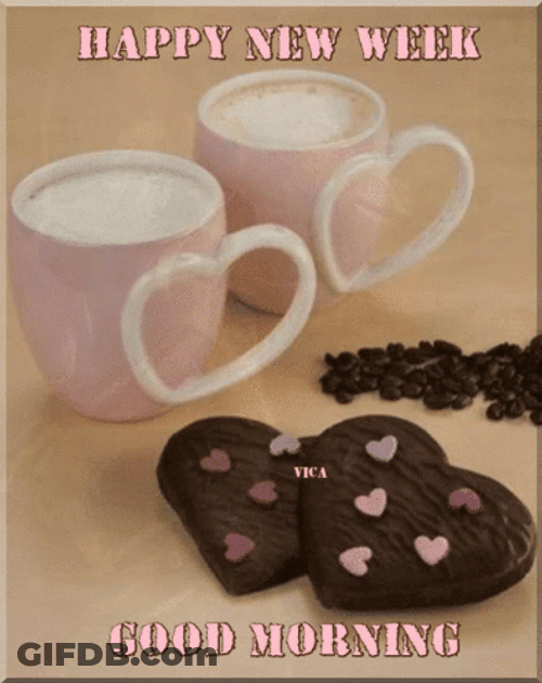 New Week Heart Cookies GIF