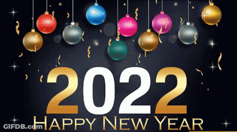 New Year Christmas Balls GIF