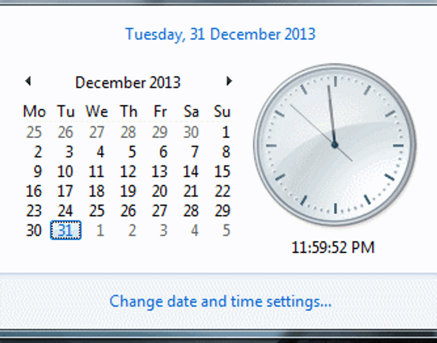 New Year Desktop Clock GIF