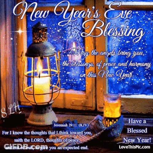 New Year Eve Lantern And Candle GIF