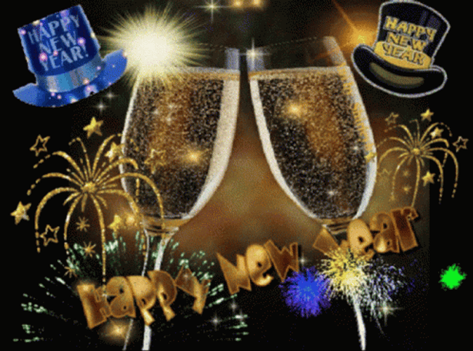 New Year's Eve Cheers GIF