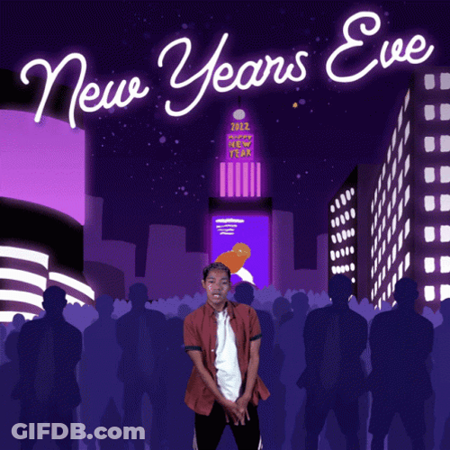 New Year's Eve Dance Party GIF