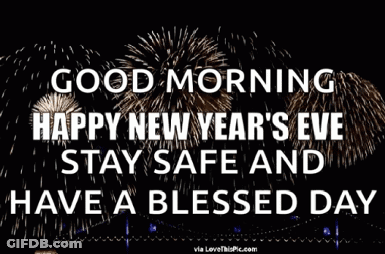 New Year's Eve Greeting Message GIF
