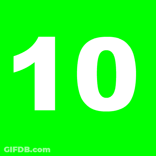 New Year's Eve Number Countdown GIF