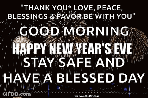 New Year's Eve Wish With Fireworks GIF