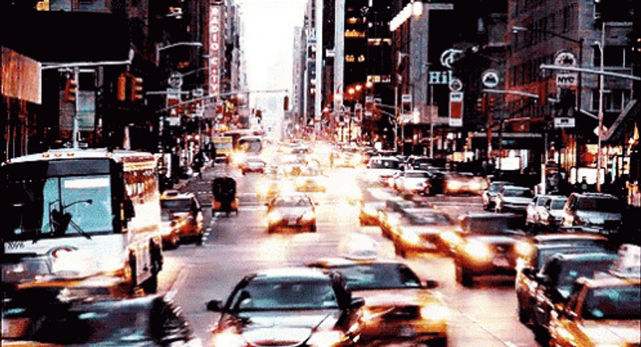 New York City Dusk GIF