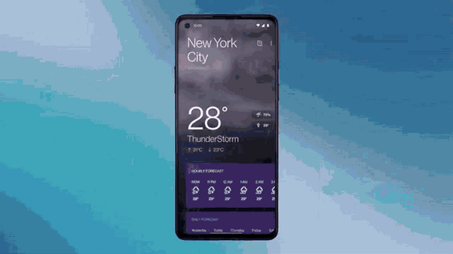 New York City Weather Oxygen OS 11 GIF