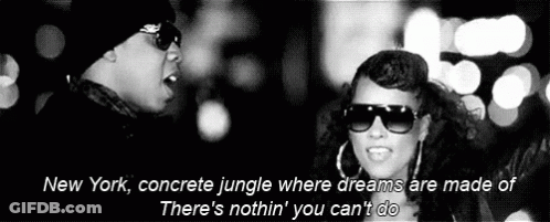 New York Concrete Jungle Where Dreams Are Made Of There 'S Nothin ' You Can Do GIF