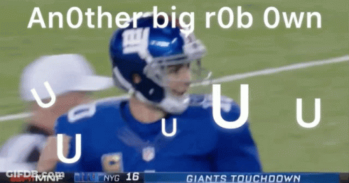 New York Giants Football Player Another Big Rob Own GIF