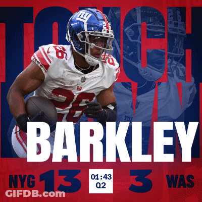 New York Giants Football Player Barkley GIF
