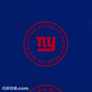 New York Giants Football Player Holding Ball GIF