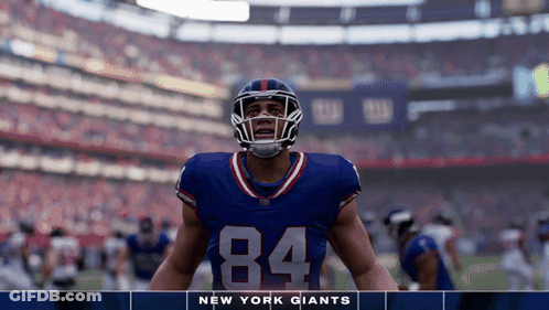 New York Giants Football Player On Field GIF