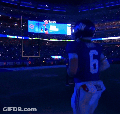 New York Giants Player At MetLife Stadium GIF