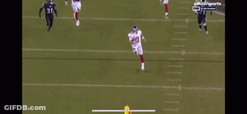 New York Giants Player Ballek Running GIF