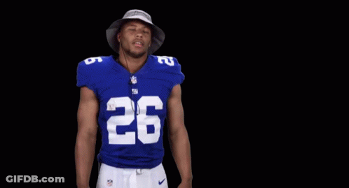 New York Giants Player Bucket Hat Thank You GIF