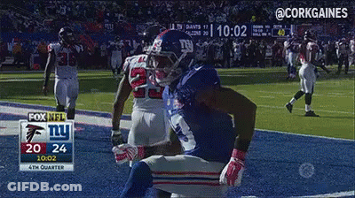 New York Giants Player Running GIF