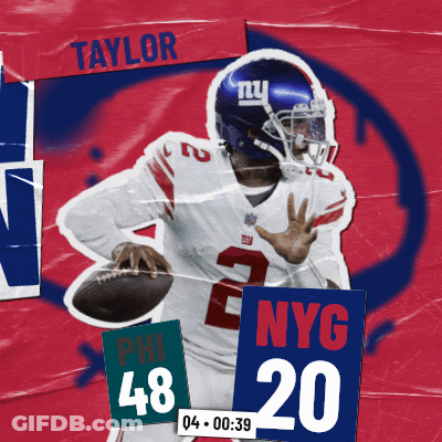 New York Giants Player Taylor Poster GIF