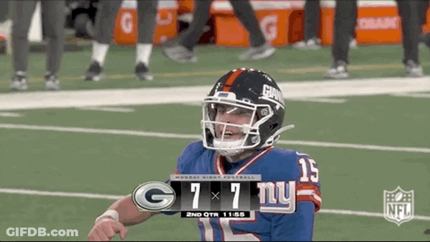 New York Giants Tommy Devito Fist Pump GIF