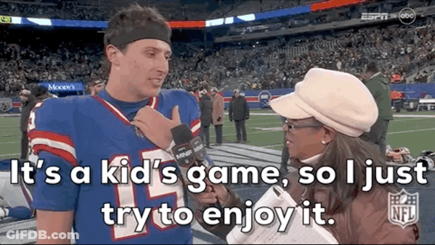 New York Giants Tommy Devito In Interview GIF