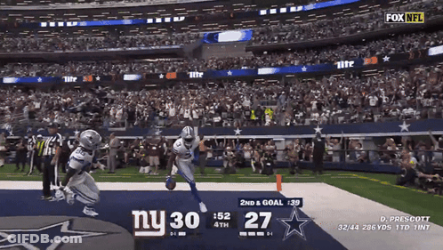 New York Giants Vs Dallas Cowboys On Fox NFL GIF