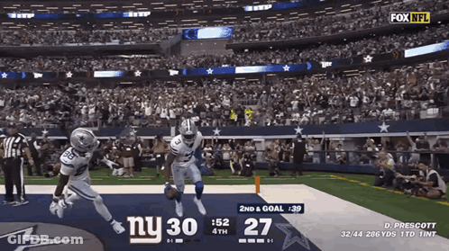 New York Giants Vs Dallas Cowboys On Fox NFL GIF