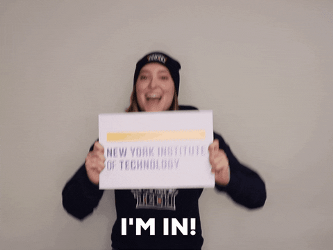 New York Institute Of Technology I'm In GIF